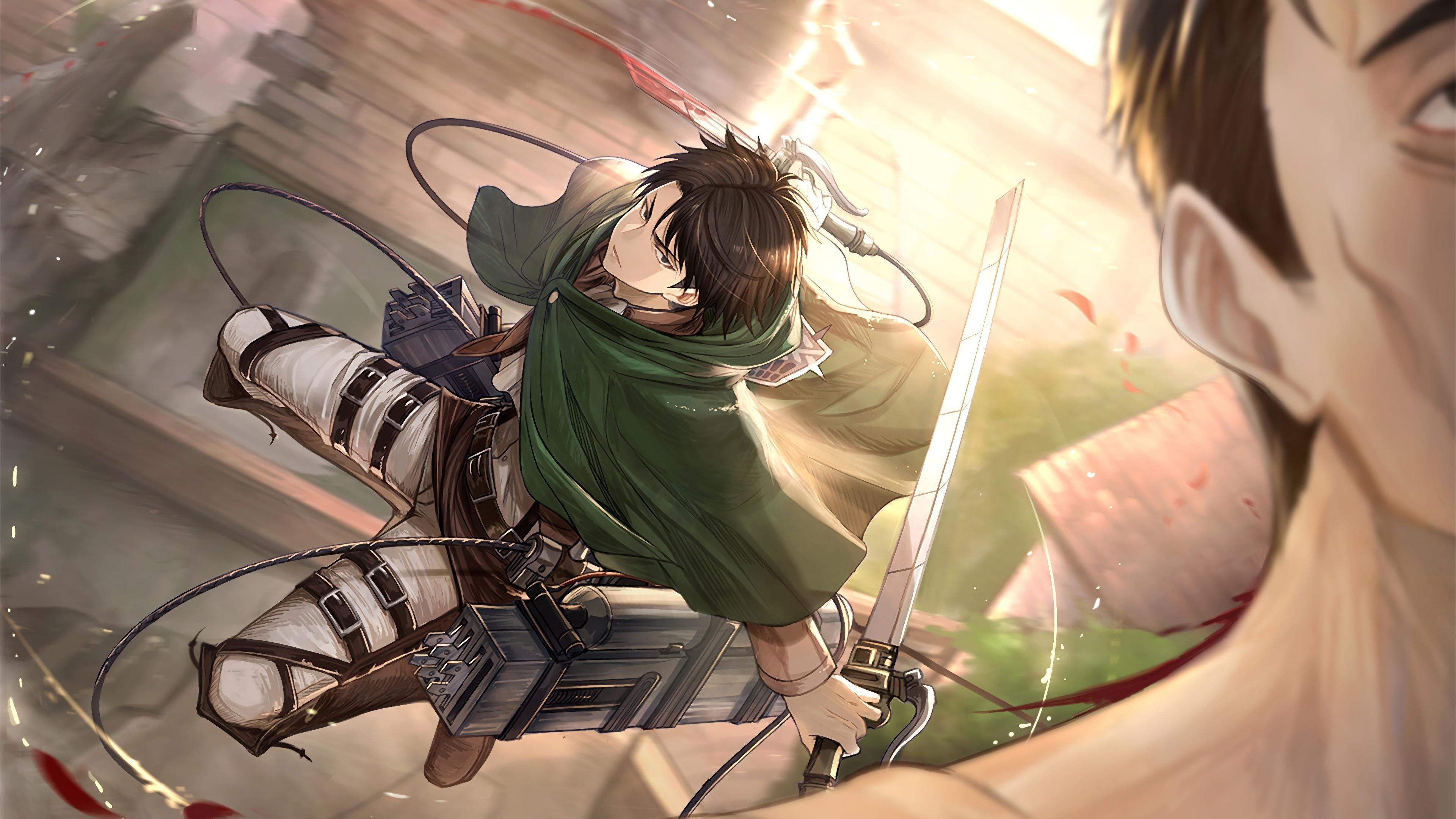 3840x2160 Levi Attack on Titan Shingeki no Kyojin 4K