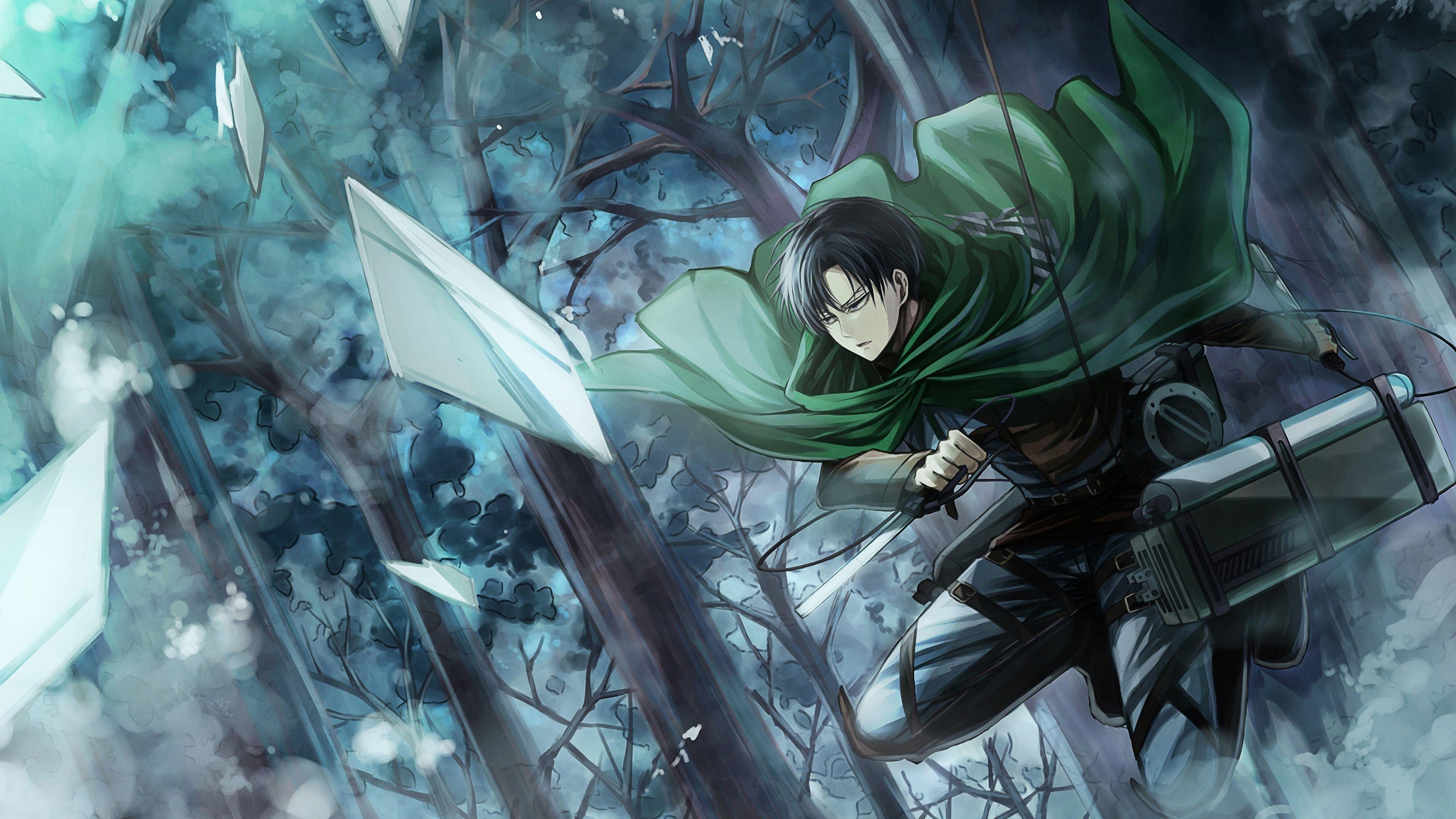 3840x2160 Levi High Resolution Attack On Titan Wallpaper 4k