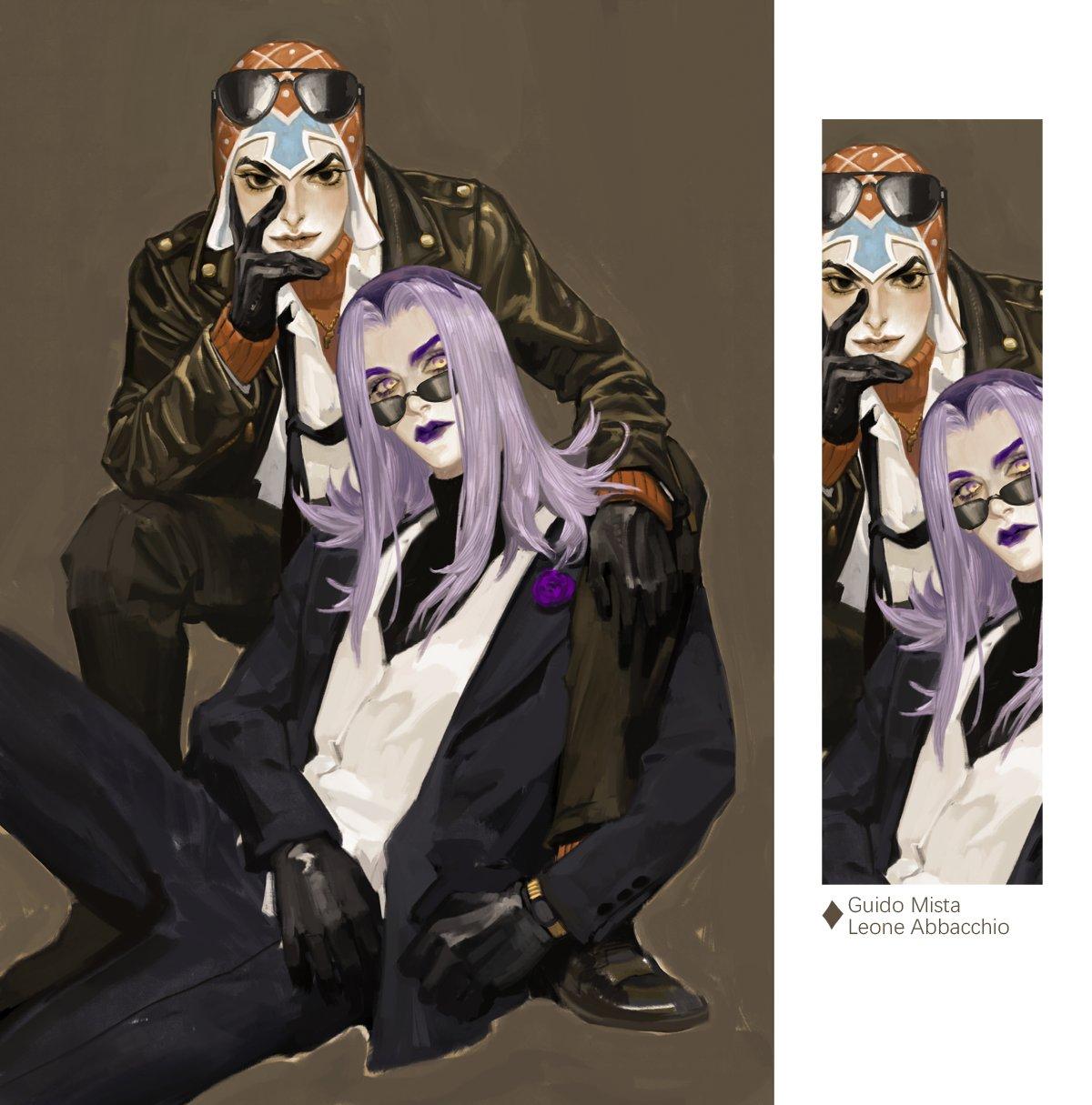 1200x1215 abbacchio and mista's Bizarre Adventure Wallpaper