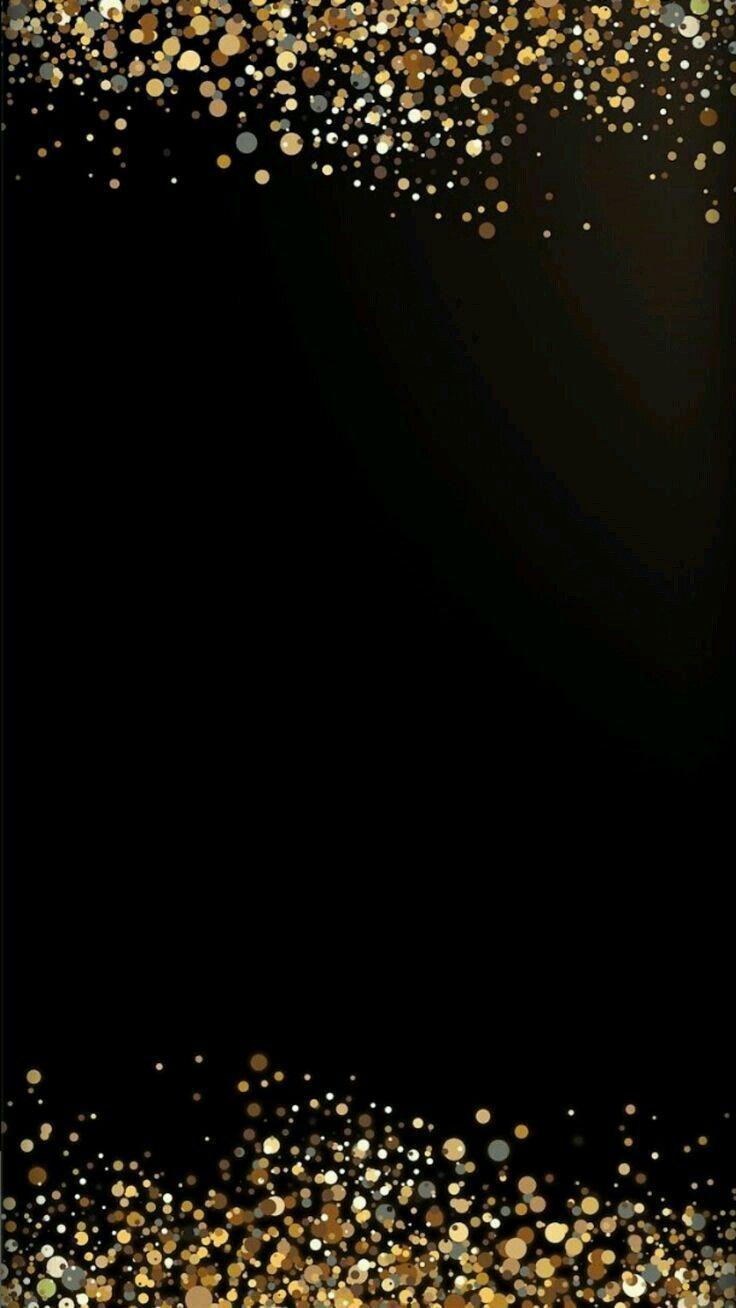 736x1308 Black and Gold Glitter Wallpaper, HD Black and Gold Glitter Background