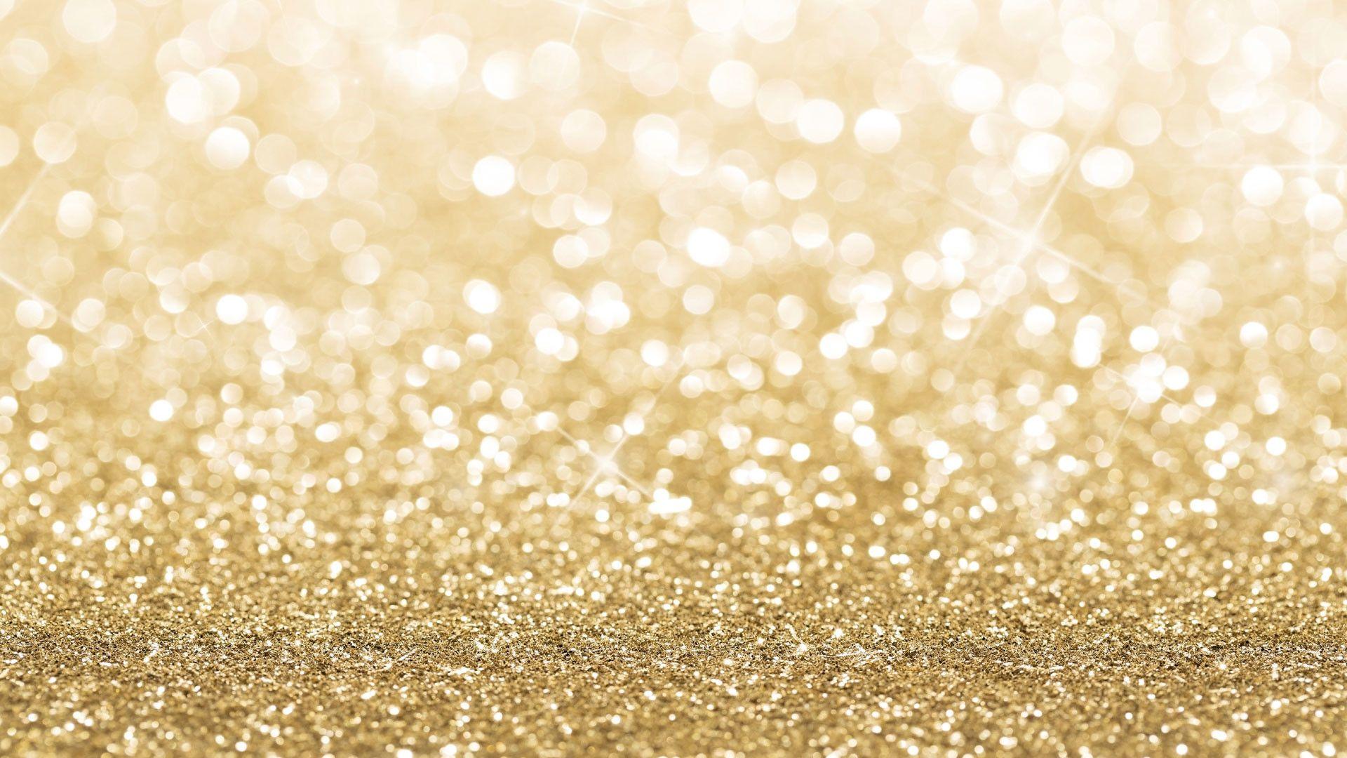 1920x1080 Gold Glitter Computer Wallpaper