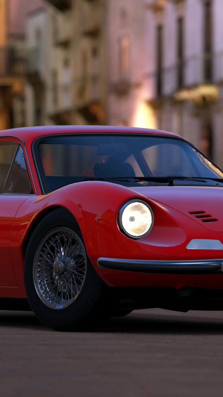 720x1280 Wallpaper Ferrari Dino, red, HD, 4k, Swiss Classic World, Cars & Bikes