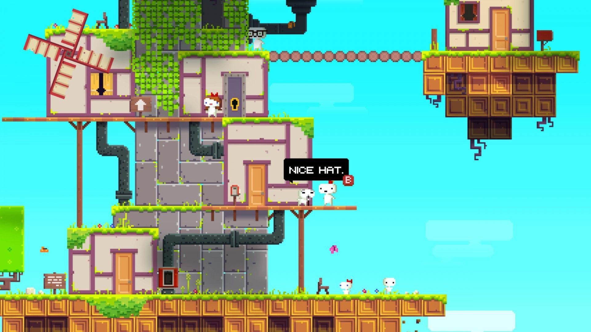 1920x1080 FEZ by POLYTRON. Digital wallpaper, The doors of perception, Pixel art