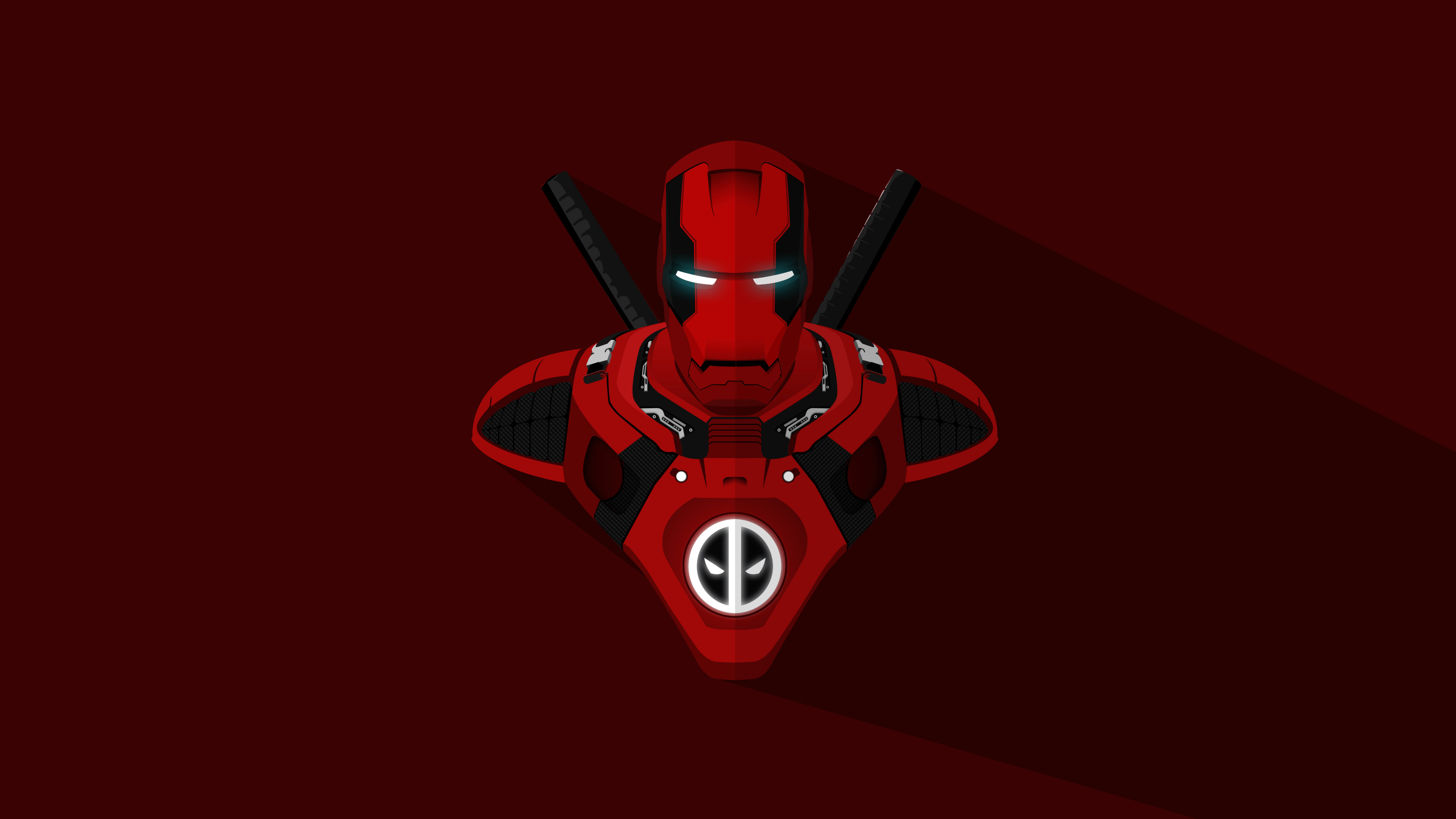 3840x2160 Wallpaper Deadpool, Marvel Comics, Minimal, Artwork, HD, 4K