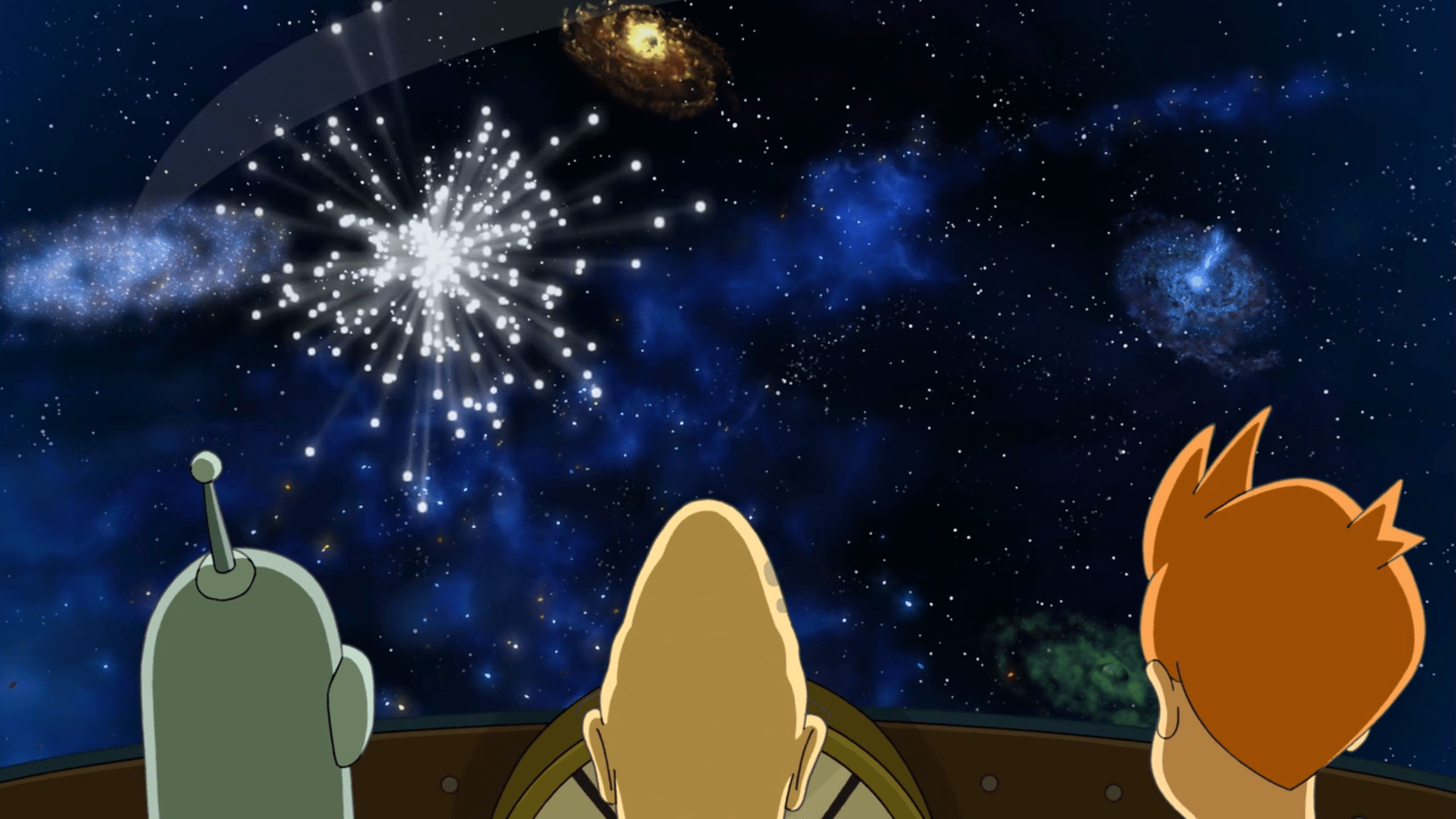 1920x1080 New Wallpaper: Watching the End of the Universe: futurama