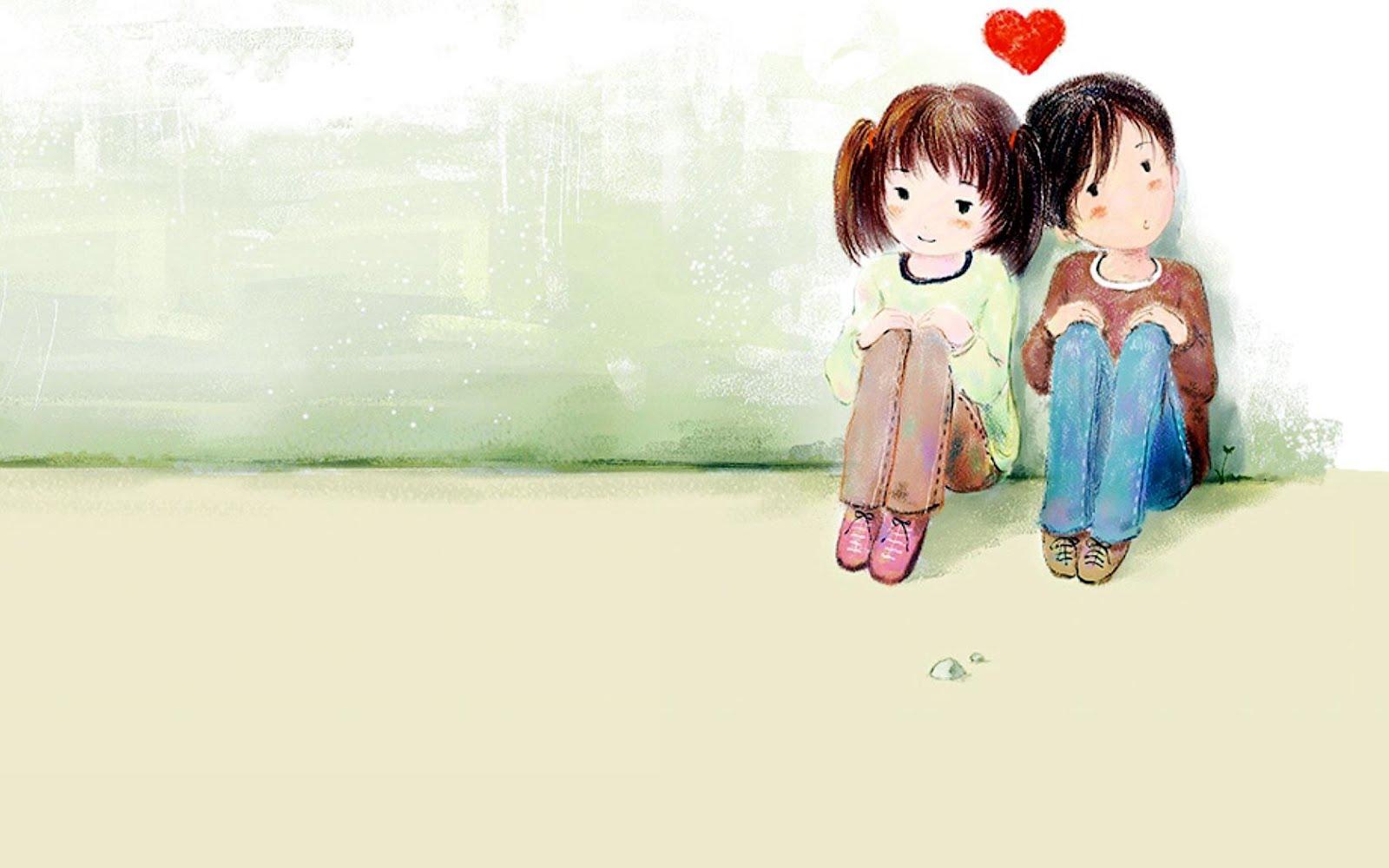 1600x1000 Cute Cartoon Couples Wallpaper
