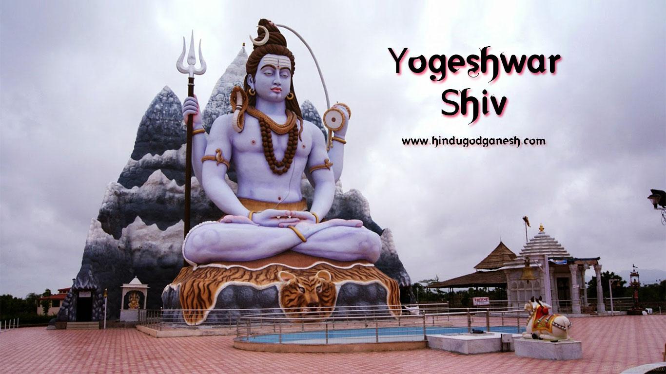 1366x768 Yogeshwar shiva statue wallpaper free download