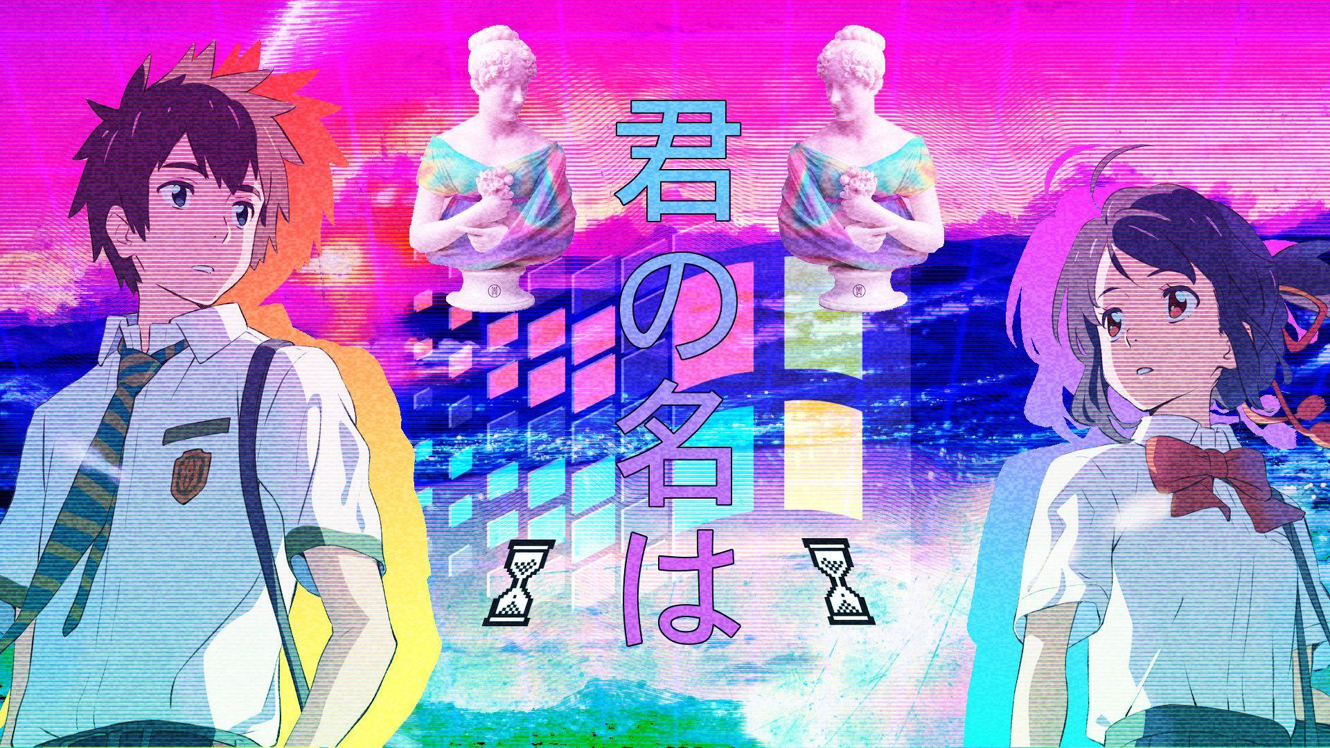 Lofi Retro Anime Aesthetic Desktop Wallpaper  Wallpaperforu