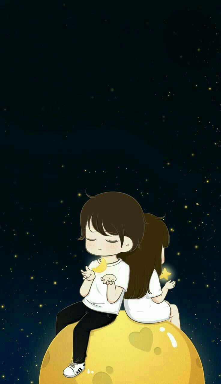 736x1275 Couples Cartoon Wallpaper