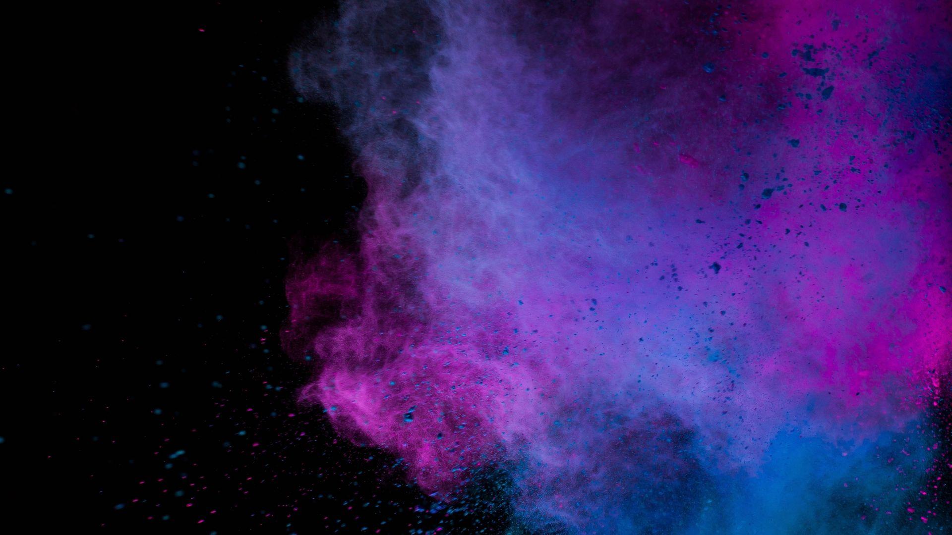 1920x1080 Desktop wallpaper dusk, powder, paint, holi, multicolored, HD image, picture, background, 7db9ae