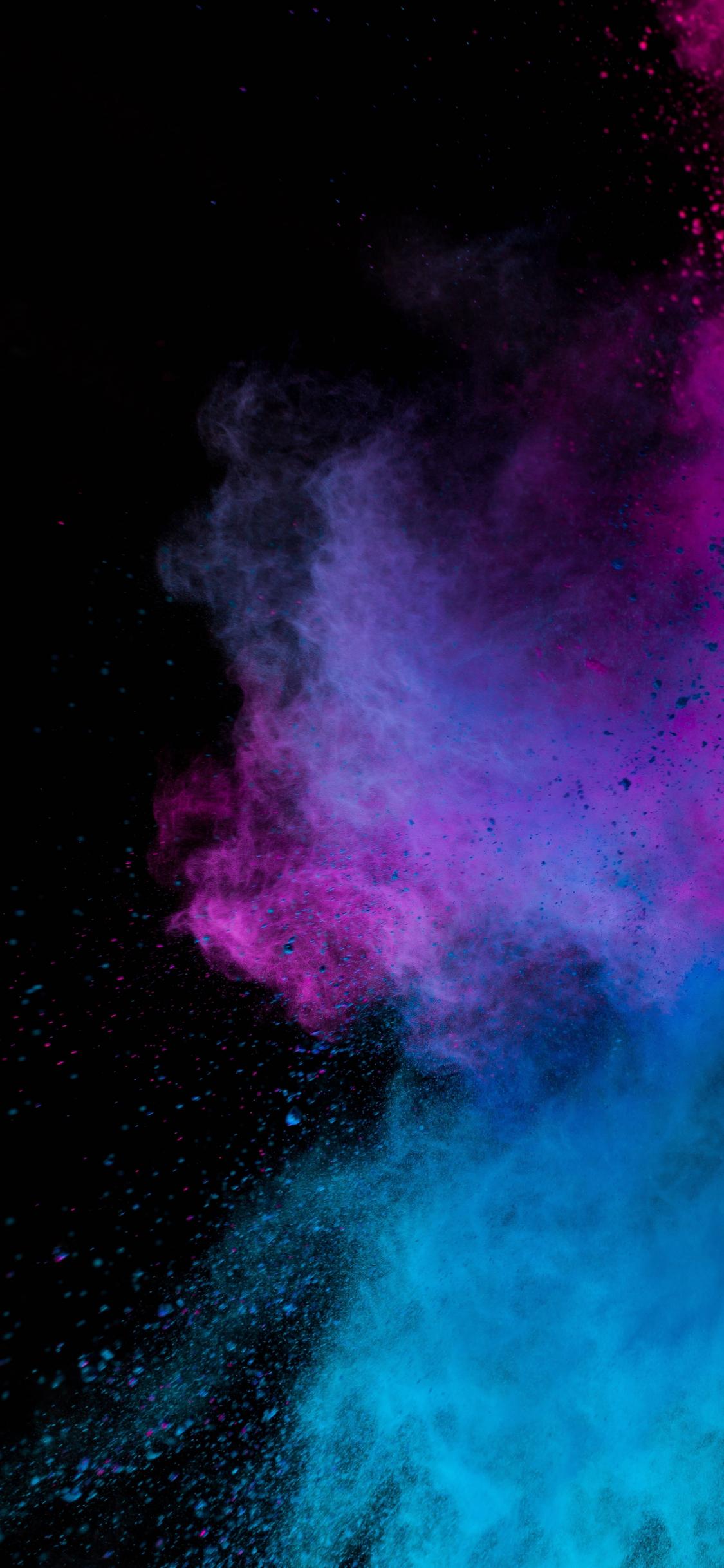 1125x2436 Download 1125x2436 wallpaper dusk, powder, paint, holi, multicolored, iphone x 1125x2436 HD image, background, 20608