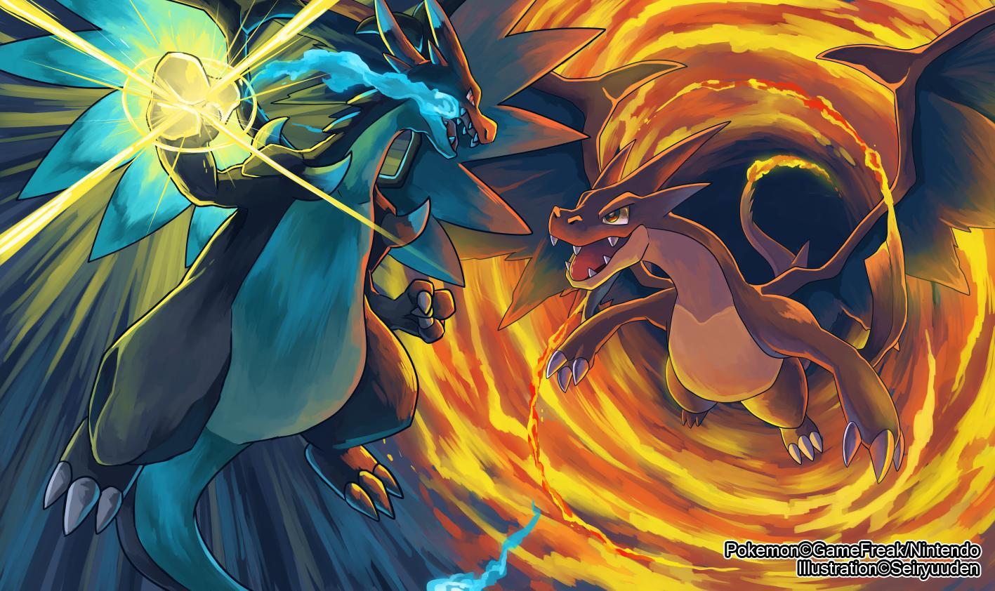 1417x842 Mega Charizard X Wallpaper HD