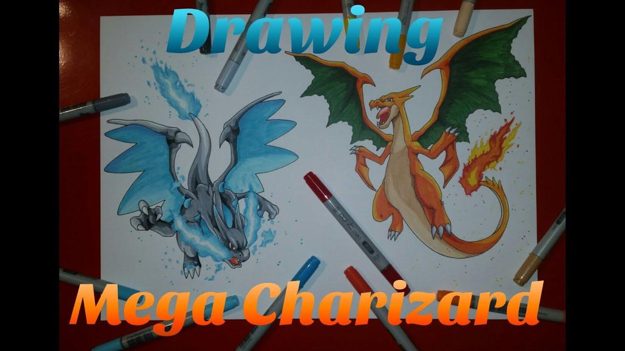 1280x720 Drawing Mega Charizard / Mega Charizard X