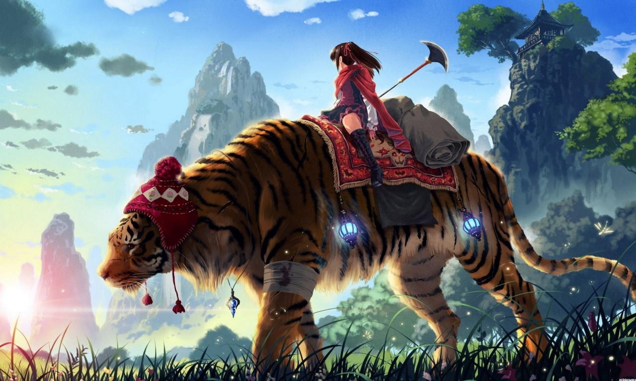 1280x768 Amazing Tiger Wallpaper
