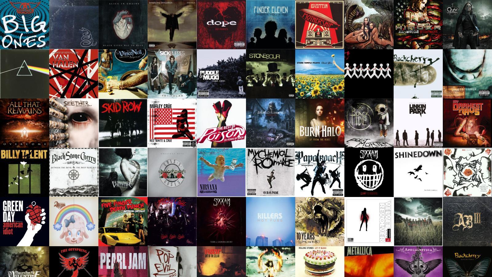 1600x900 Aerosmith Big Ones Metallica Black Album Alice In Wallpaper « Tiled Desktop Wallpaper