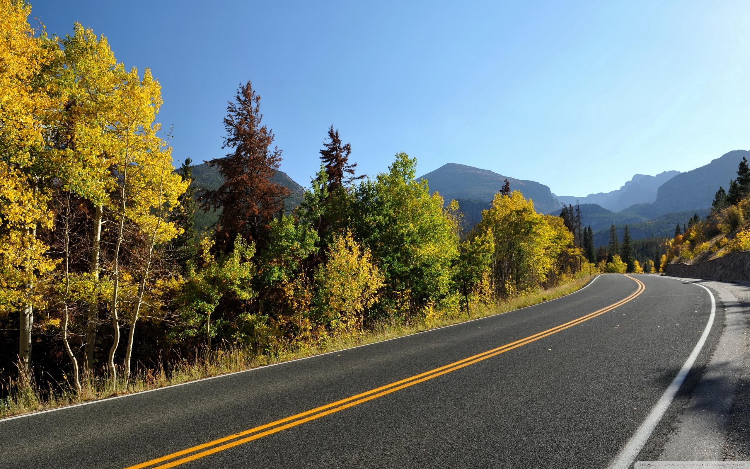 2560x1600 Winding Road Autumn Ultra HD Desktop Background Wallpaper for 4K UHD TV : Multi Display, Dual Monitor : Tablet