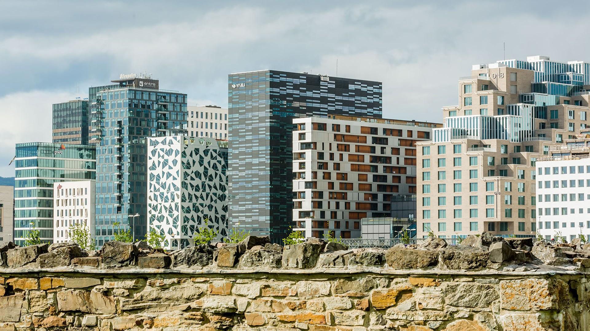 1920x1080 Beautiful buildings in Oslo Desktop wallpaper 1920x1080
