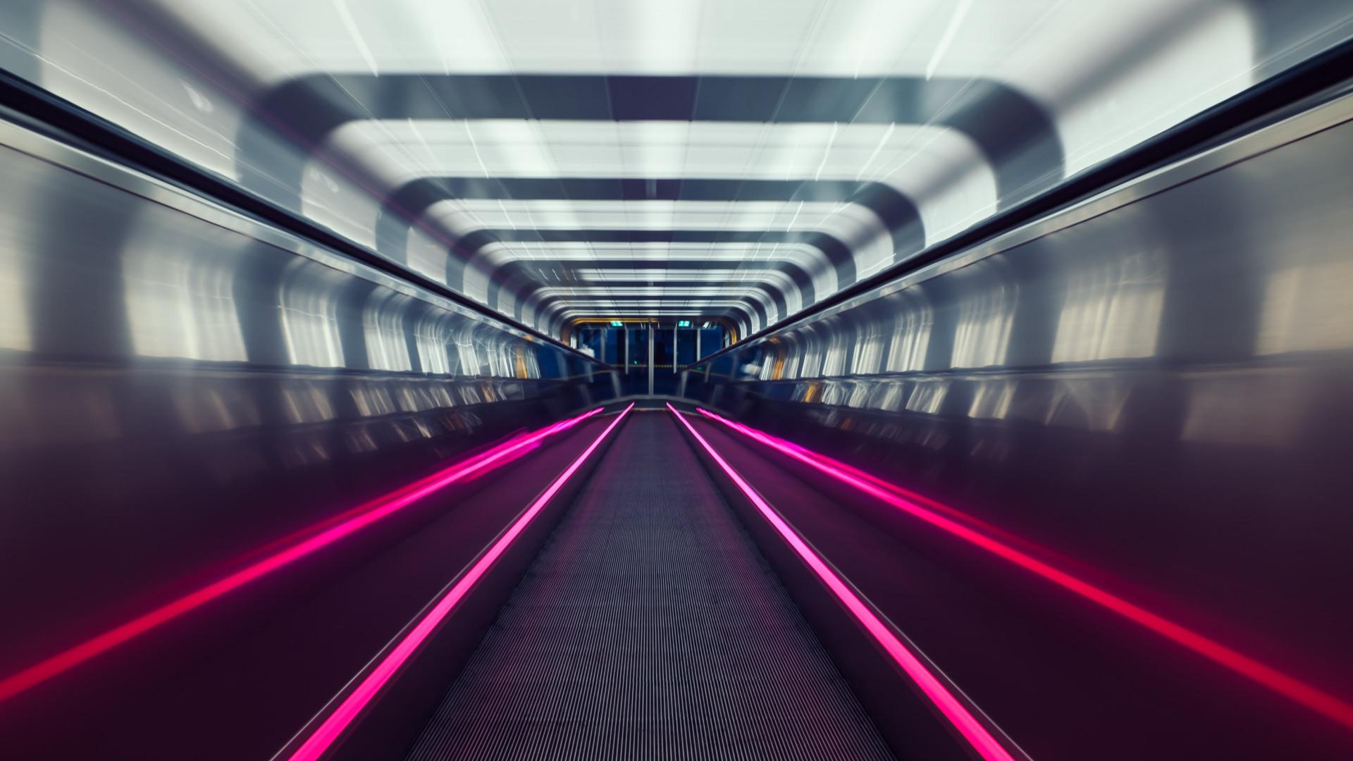 1920x1080 Download wallpaper: Subway tunnel in Oslo 1920x1080
