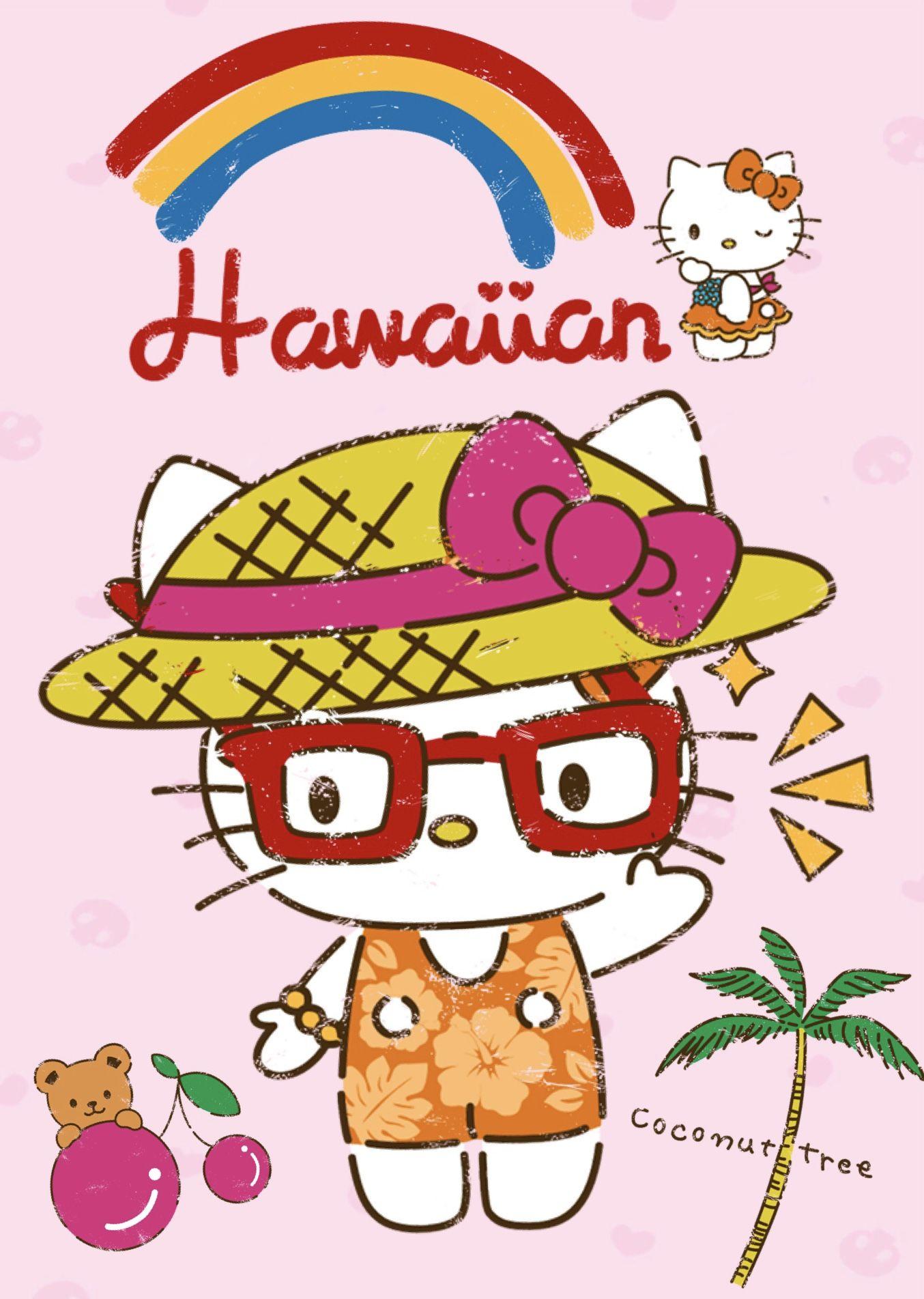 Hello Kitty Hawaii Wallpaper