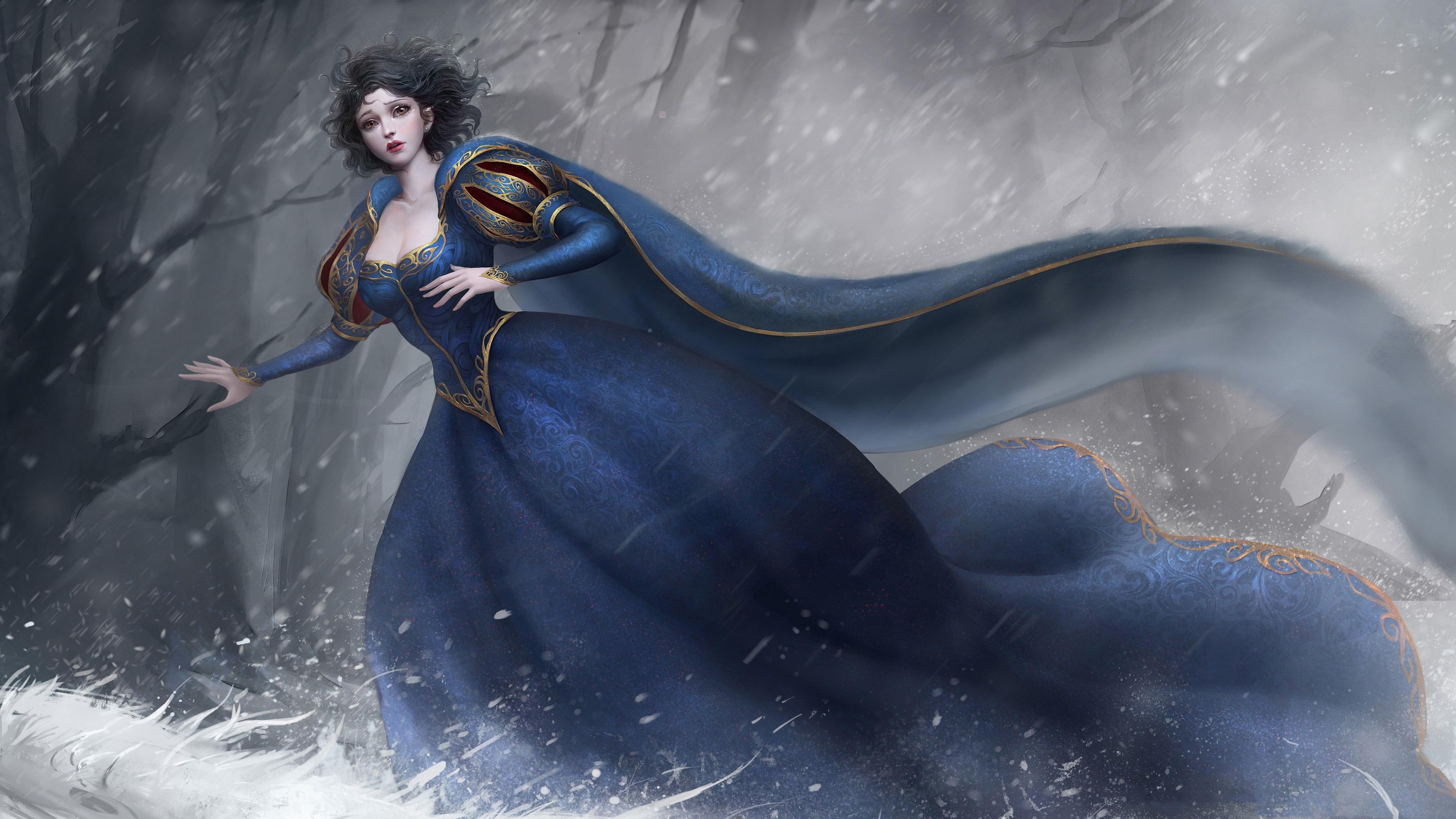 4000x2250 #CGI, #Snow White, #Disney Princess, K. Mocah HD Wallpaper