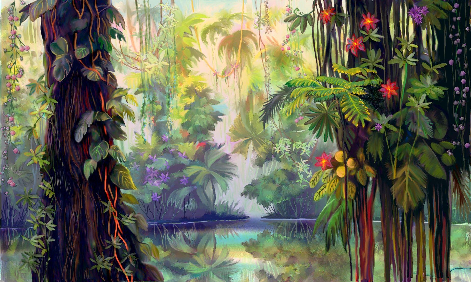 Jungle Art Wallpapers - Top Free Jungle Art Backgrounds - WallpaperAccess