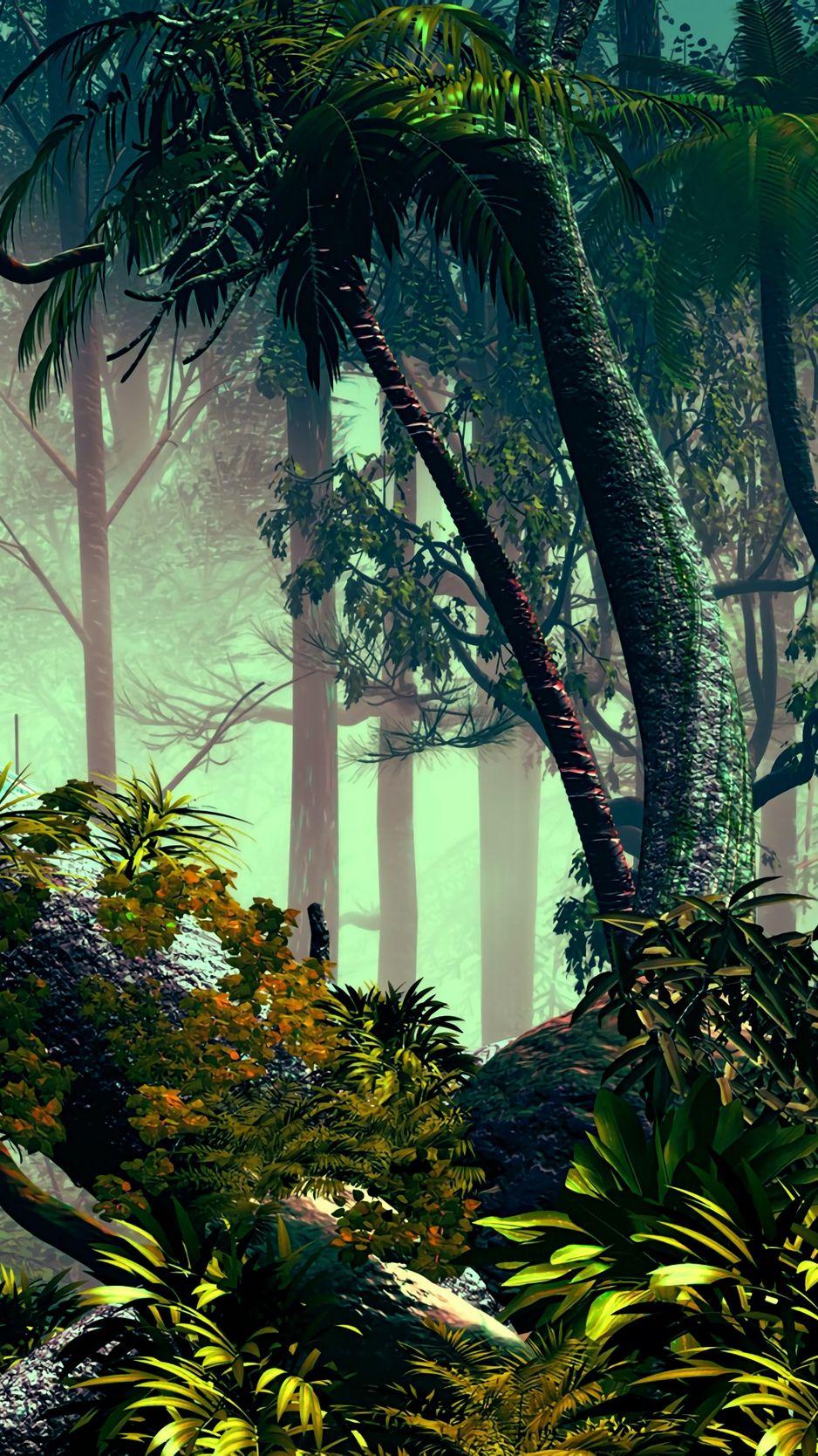 938x1668 HD iPhone Jungle Wallpaper
