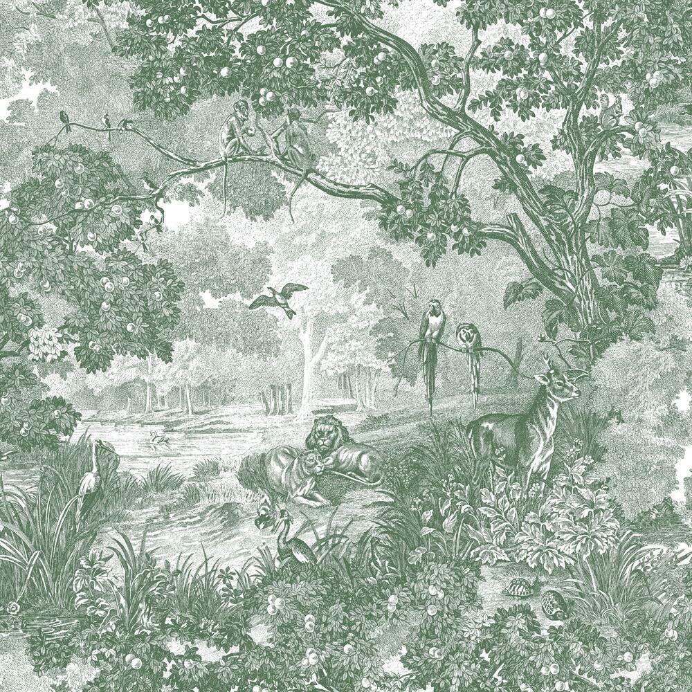 1000x1000 Jungle Toile Peel and Stick Wallpaper