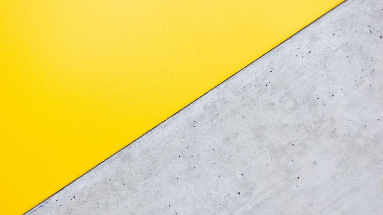1280x720 Download wallpaper 1280x720 angle, triangle, yellow, gray