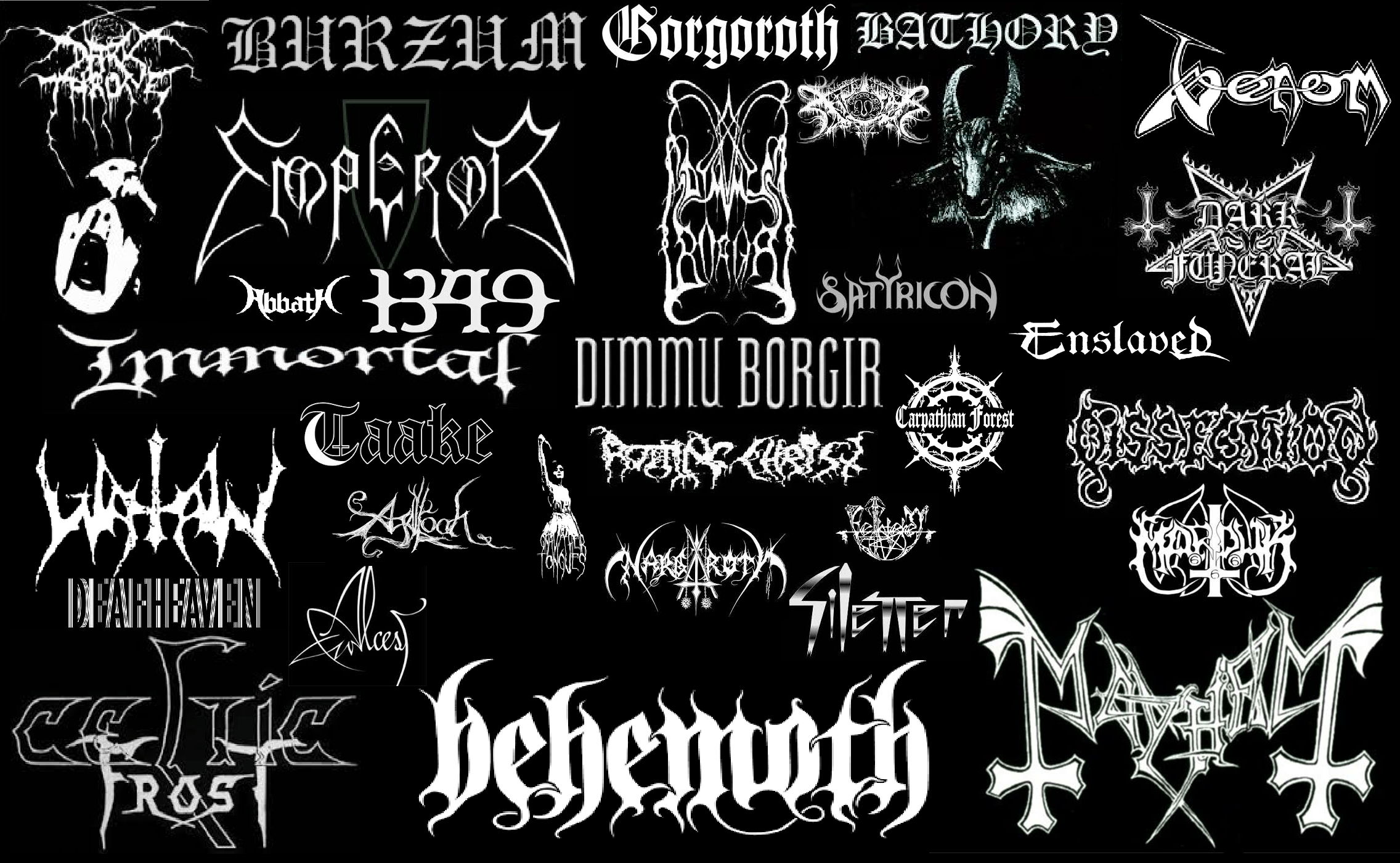 2272x1400 Metal Band Logo Wallpaper