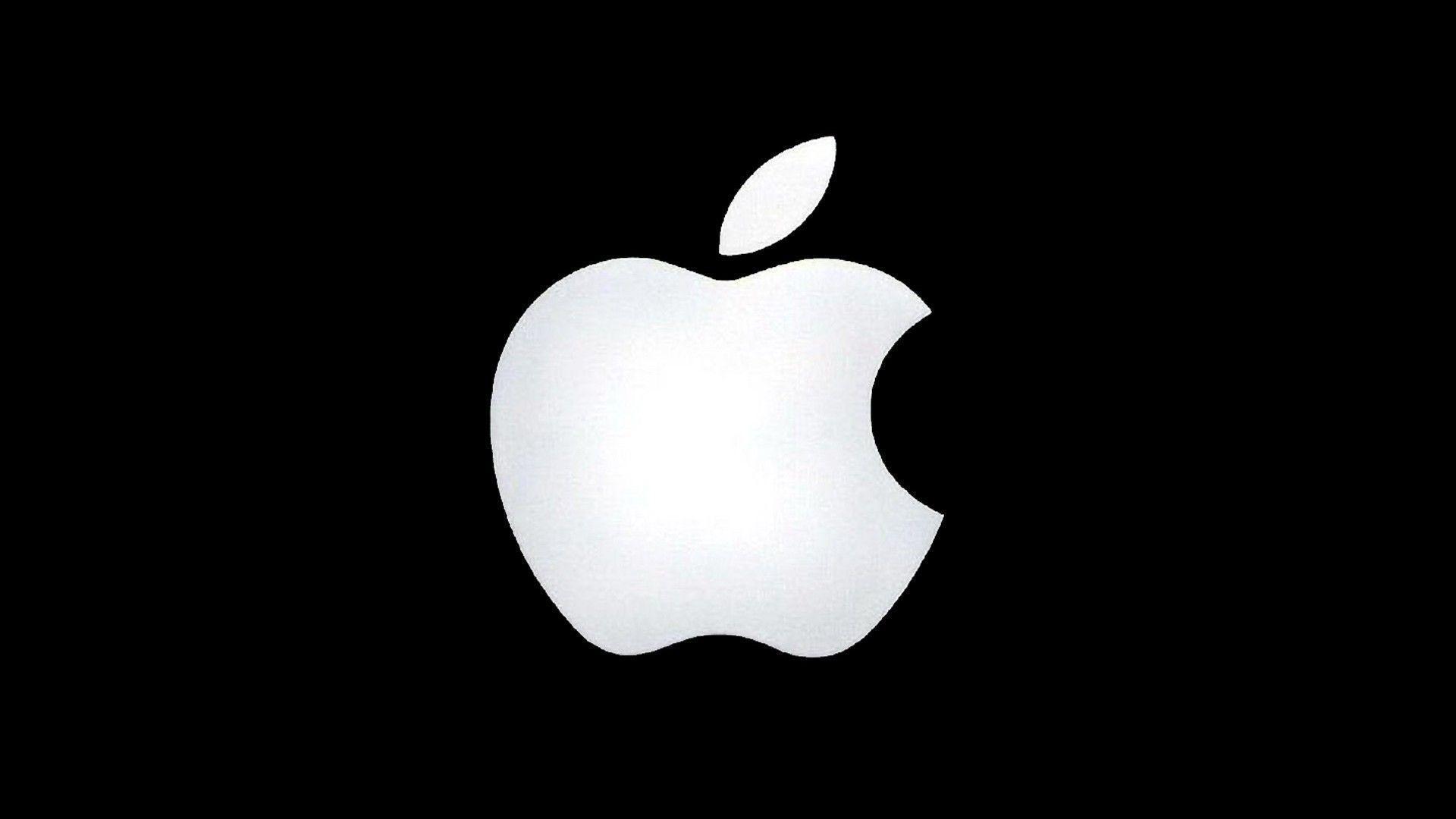 1920x1080 Black And White Apple Wallpaper
