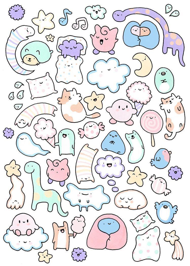 750x1052 Cartoon Kawaii Cute Doodle Art