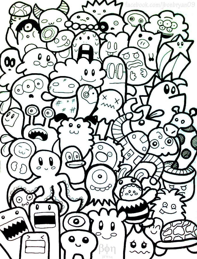 838x1100 Doodle Cute Wallpaper