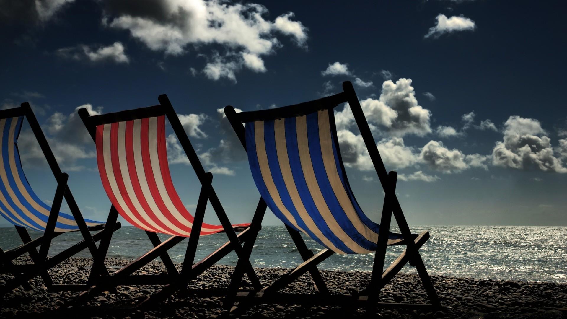 1920x1080 Beach Chairs On The Beach