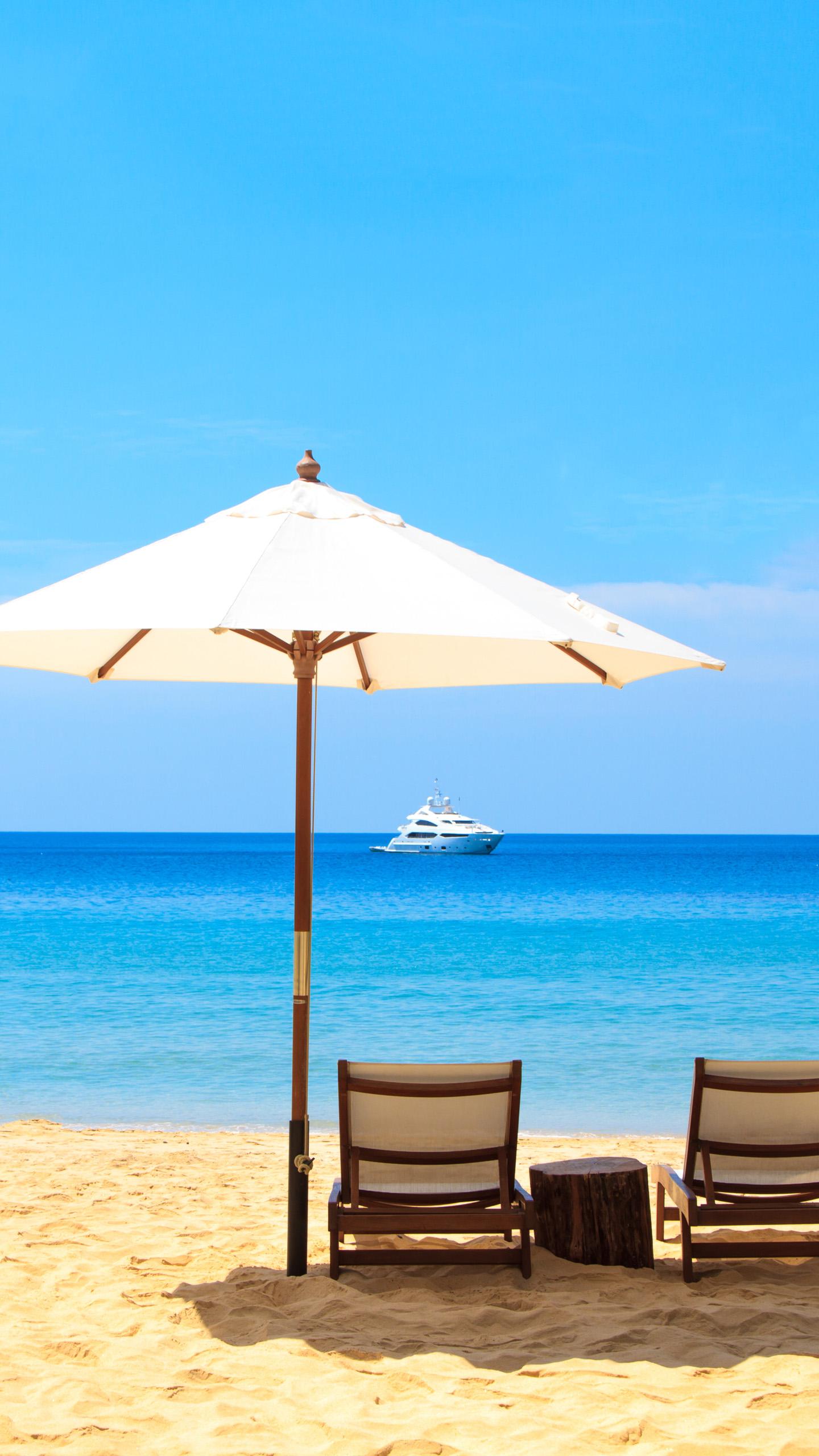 1440x2560 Summer Beach Wallpaper. HD Background Image. Photo