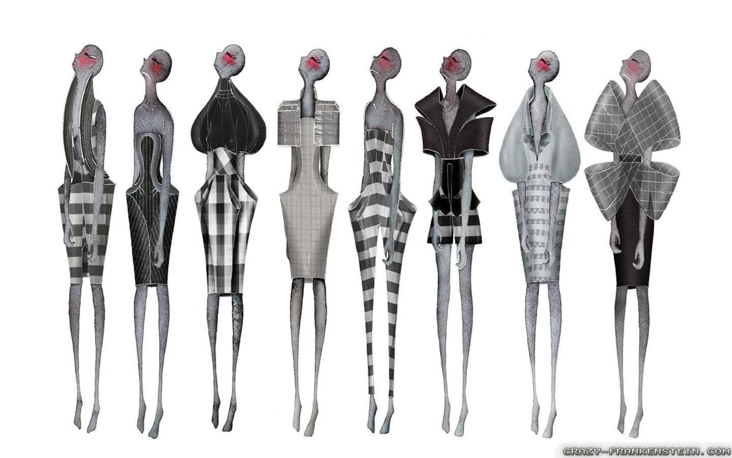 1440x900 Fashion Sketches wallpaper