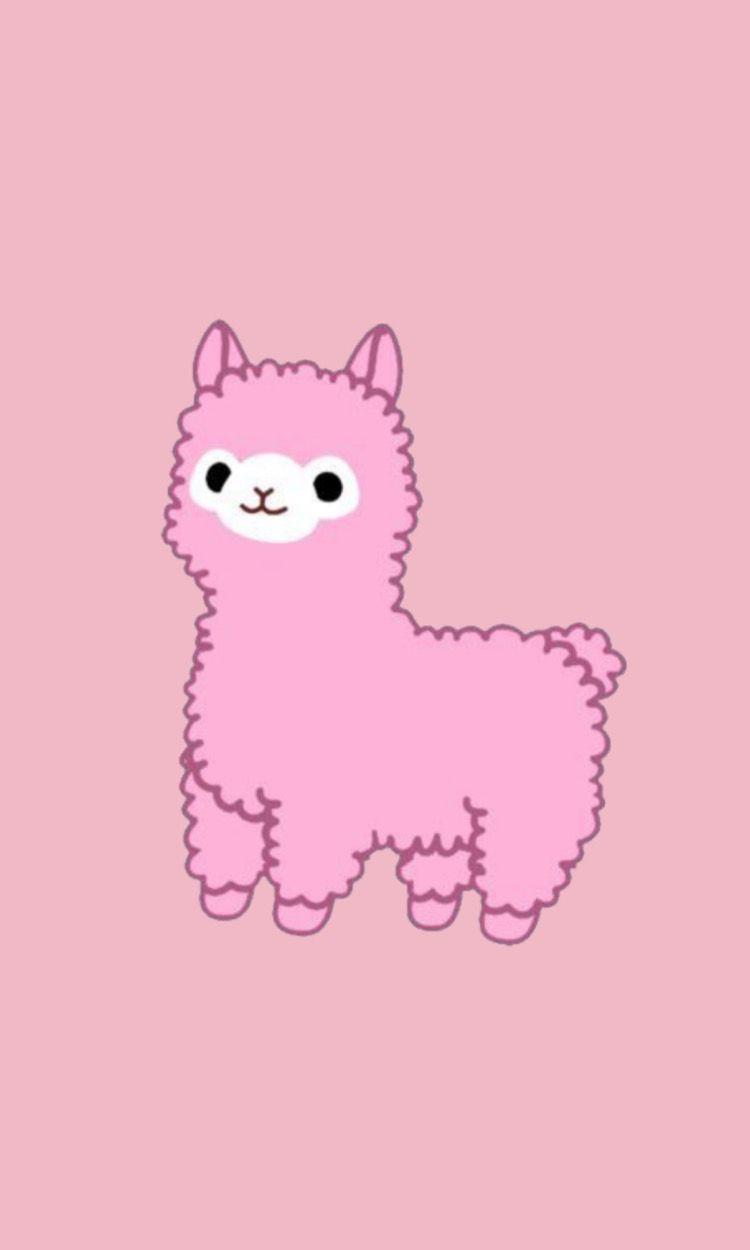 750x1250 Cute llama wallpaper iPhone. iPhone wallpaper kawaii, Phone wallpaper pink, Pretty wallpaper iphone