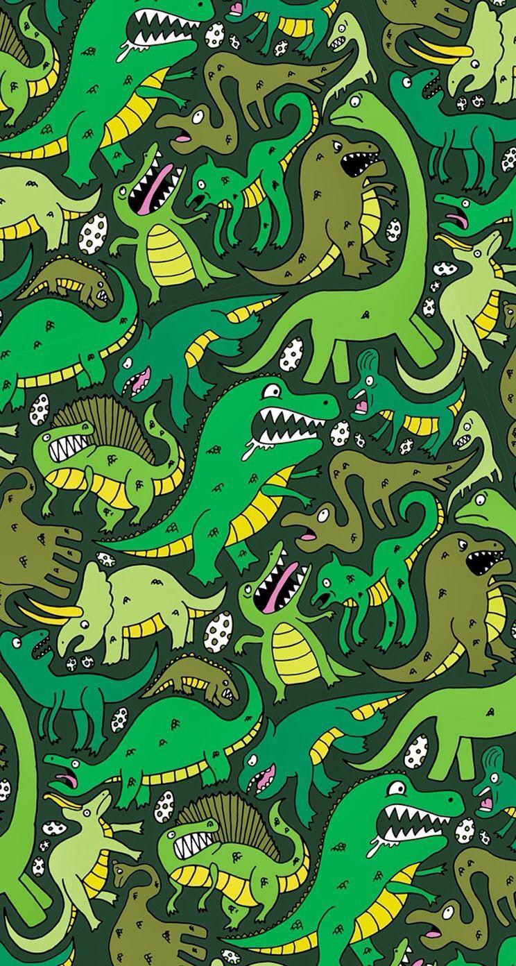 Dino Kawaii Iphone Wallpapers Top Free Dino Kawaii Iphone Backgrounds Wallpaperaccess