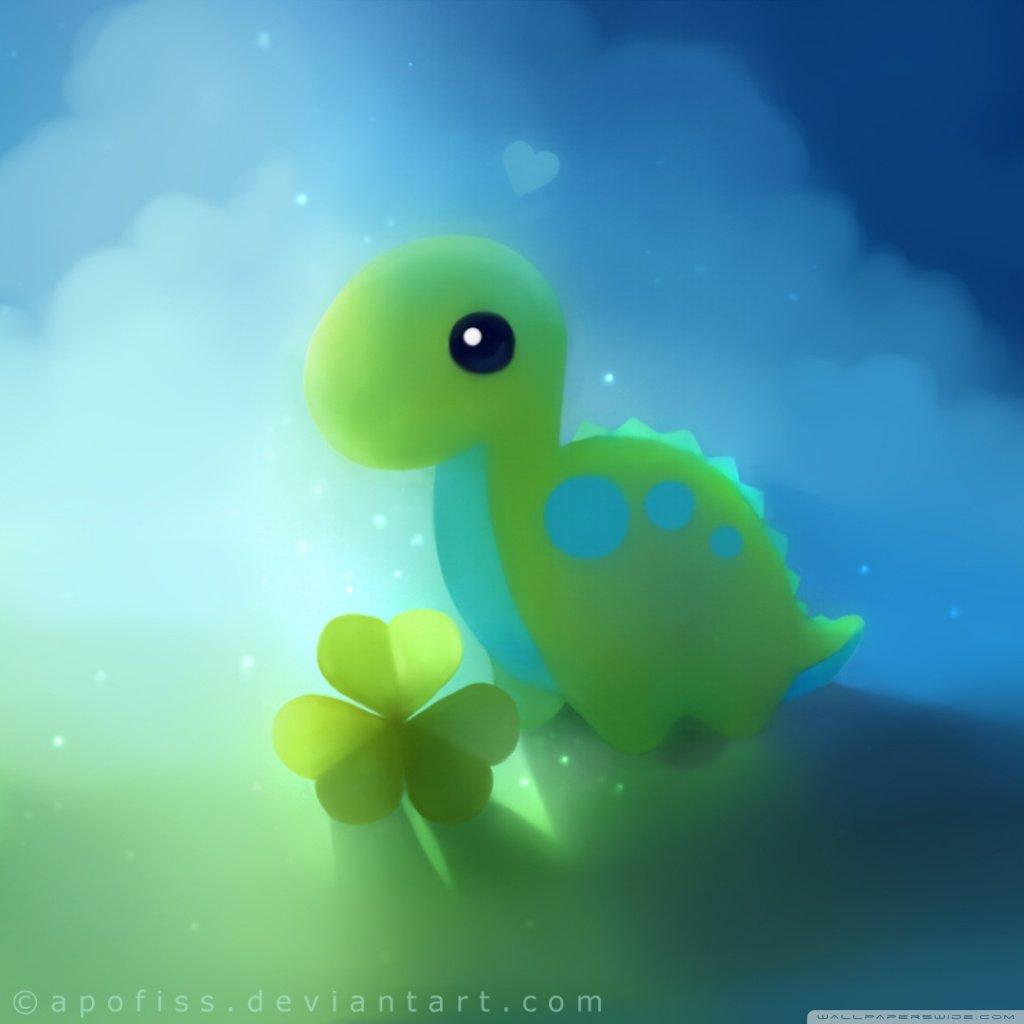 1024x1024 Cute Dinosaur Background