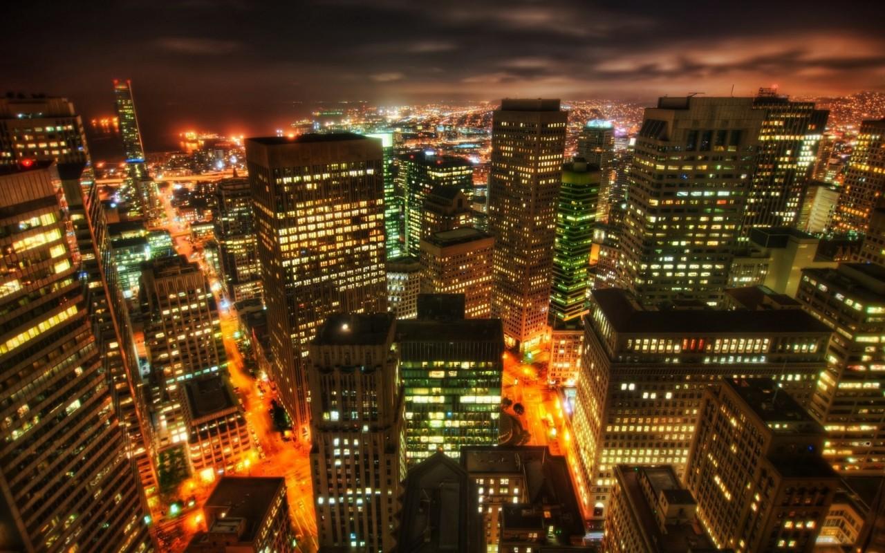 1280x800 san francisco california night hdr 3D Models. Free