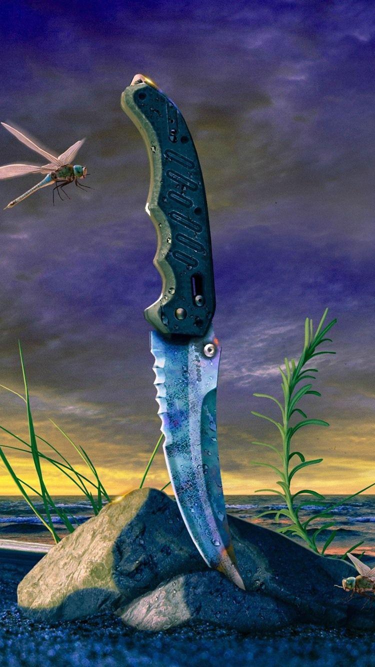 750x1334 Knife iPhone Wallpaper