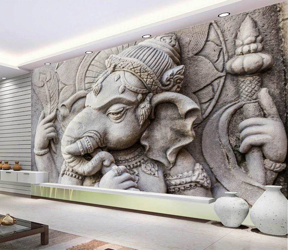 1000x869 beibehang Custom photo wallpaper mural Indian god elephant TV background wall papers home decor papel de parede 3D wall paper. Wallpaper