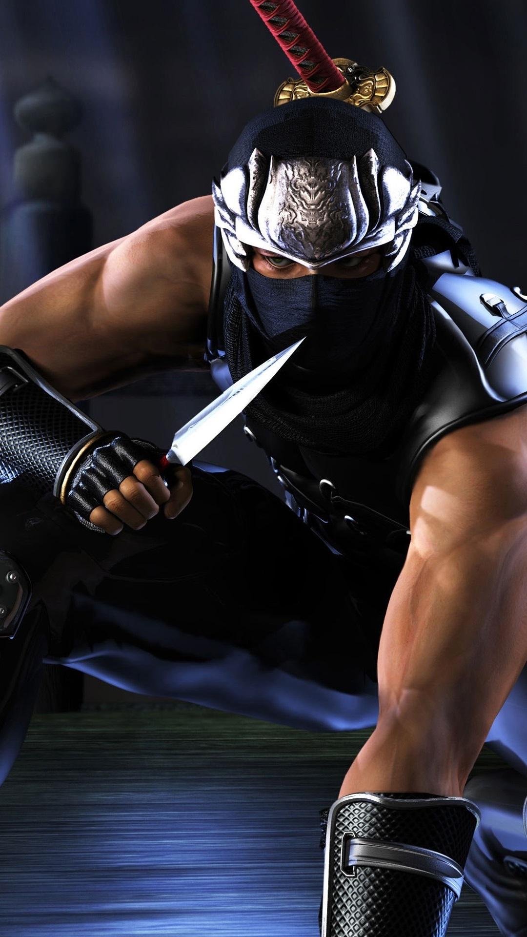 1080x1920 iPhone Wallpaper Ninja Gaiden, Knife, Night