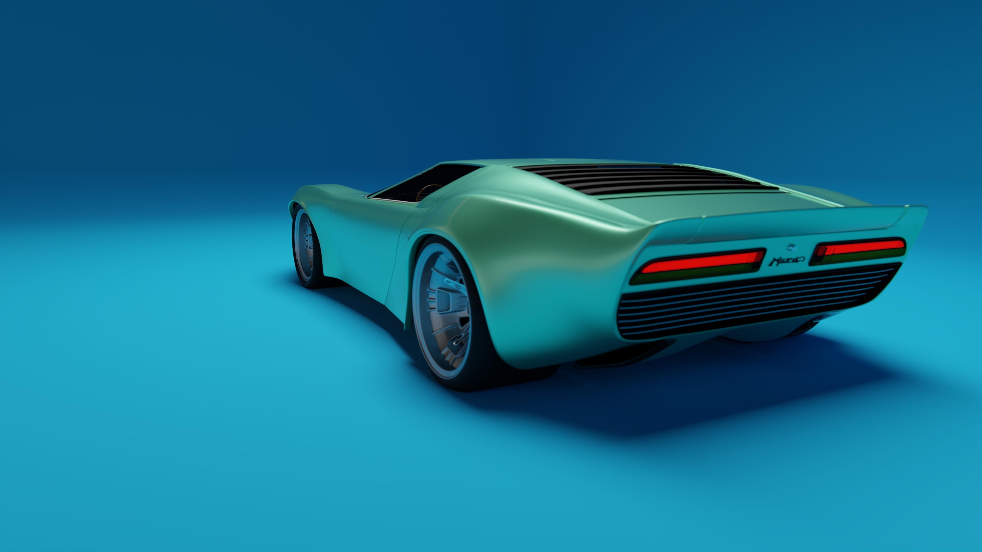 3840x2160 Wallpaper 4k Lamborghini Miura Rear 4k Wallpaper, Cars Wallpaper, Hd Wallpaper, Lamborghini Miura Wallpaper, Lamborghini Wallpaper