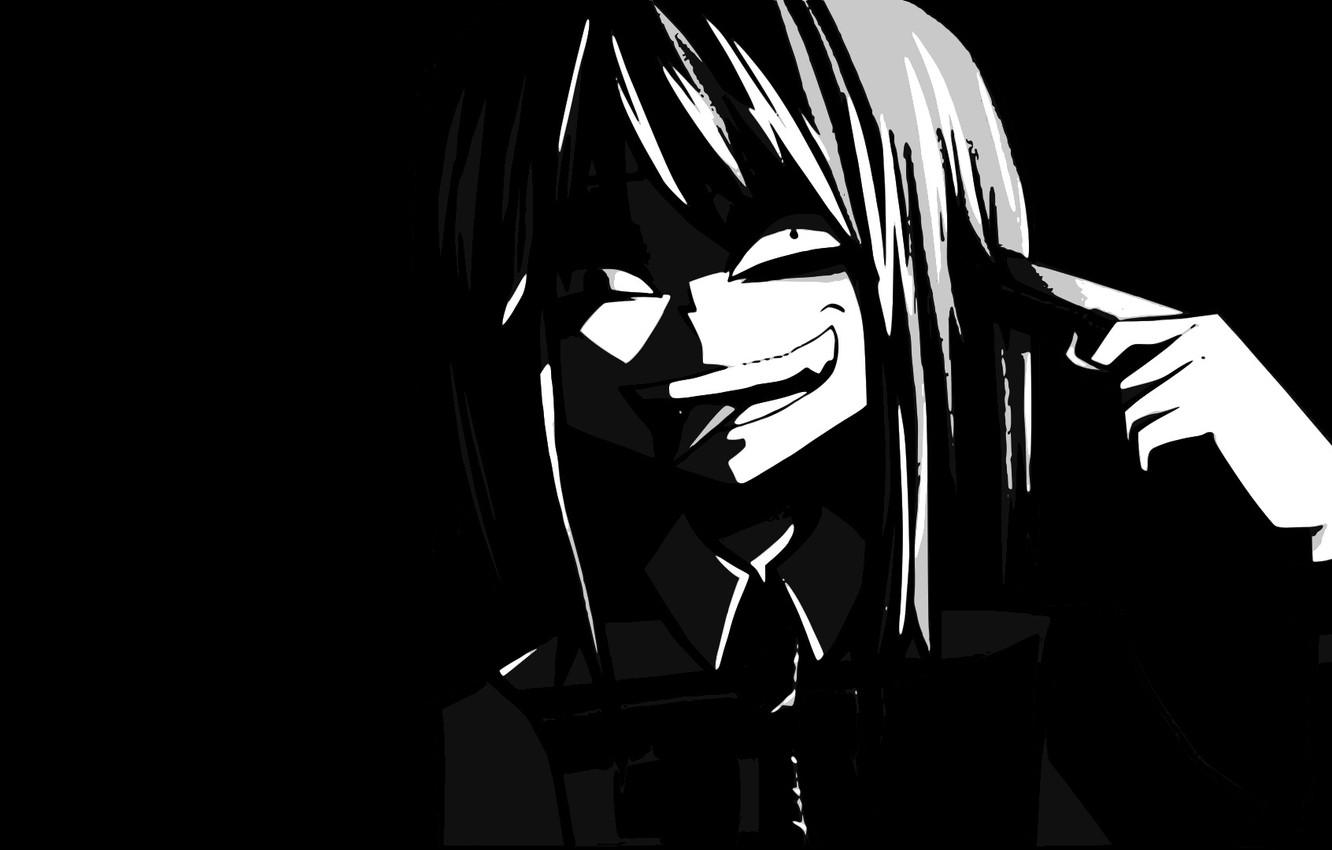 1332x850 Photo Wallpaper Black, Anime, Boy, Crazy Anime Wallpaper Black