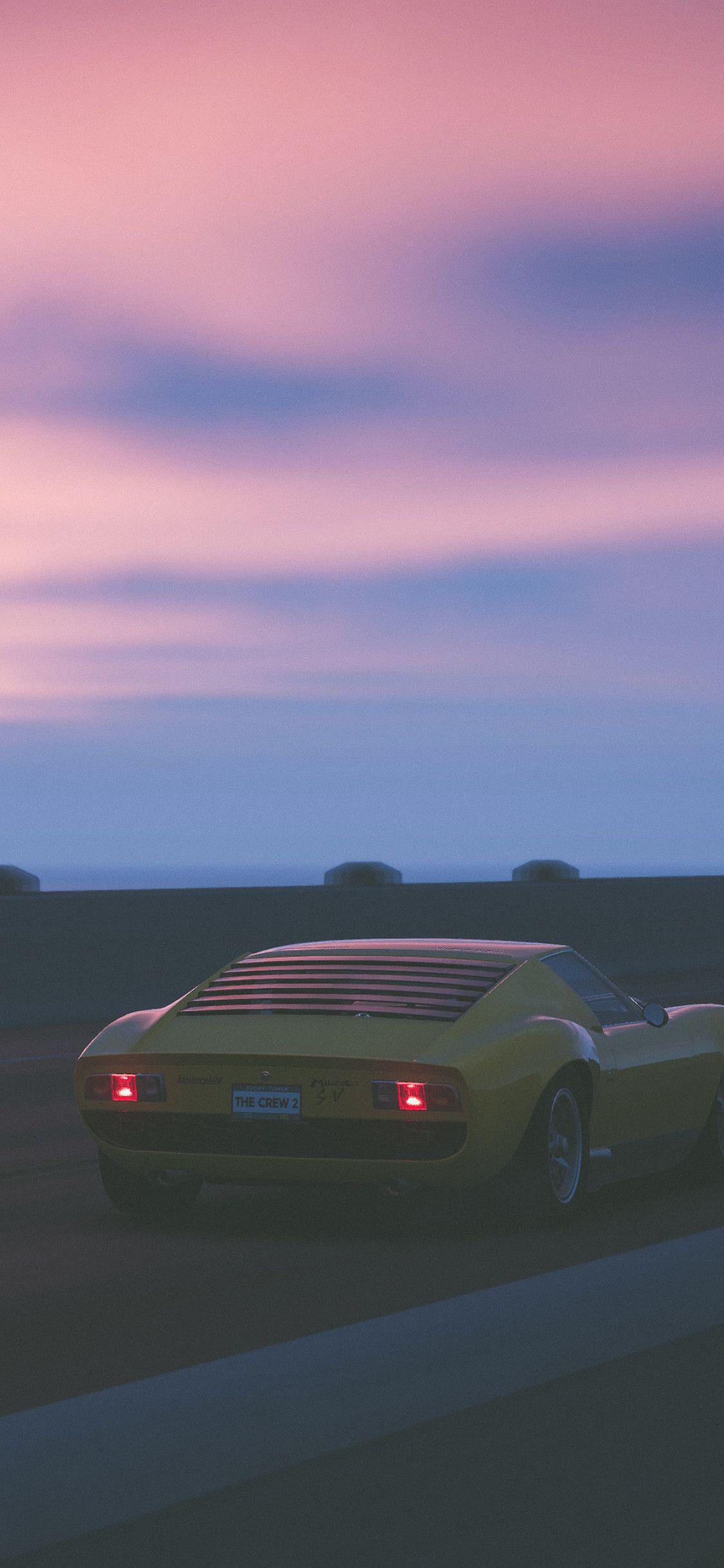 1125x2436 Lamborghini Miura Phone Wallpaper