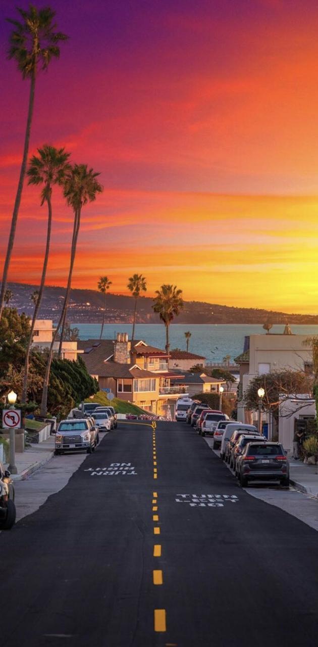 630x1280 California Sunset wallpaper