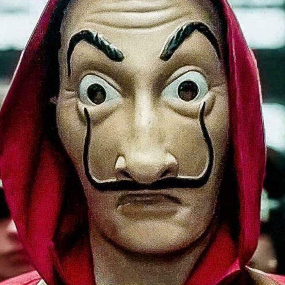 1001x1001 Dress Up & Pretend Play Unisex La Casa De Papel Costume Mask Salvador Dali Cosplay Boolavard Money Heist Mask Dali Mask Toys & Games