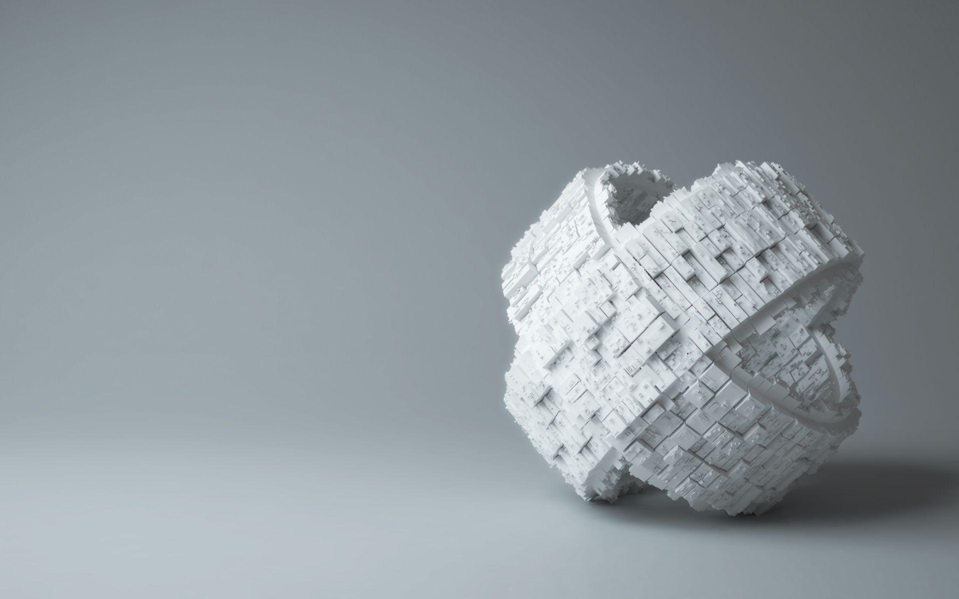 1920x1200 3D, ball, puzzle pieces, desktop background, HD wallpaper