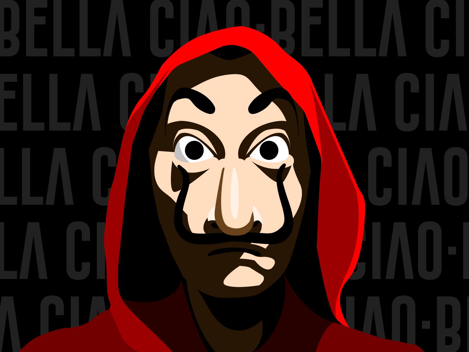 1600x1200 Money heist by Sofia Ishizaka on Dribbble