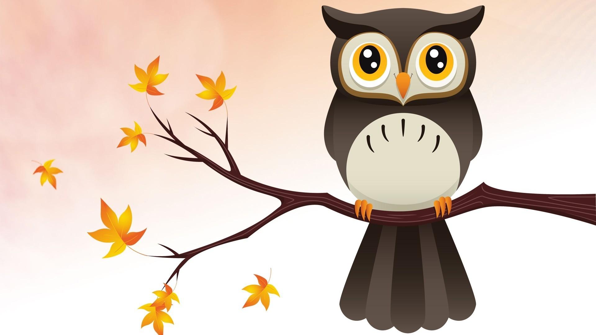 1920x1080 Cute Owl Wallpaper background picture